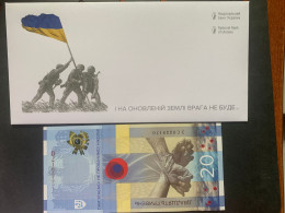 UKRAINE 20 Hryven 2023 P W136 UNC Commemorative, Ukraine Fight Against Russia Agression - Ucraina