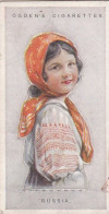 39 Russia - Children Of All Nations 1924  - Ogdens  Cigarette Card - Original, Antique, Push Out - Ogden's