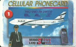 Israel: Prepaid Barak - EL AL, Shako Land 1 - Israel