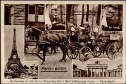 Berlin (1000) Andenken An Die Letzte Droschkenfahrt Berlin-Wannsee-Paris 1928 I-II - Plötzensee