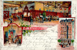 Berlin (1000) Gasthaus Zum Klaussner H. Gobler Krausenstrasse 64 1900 I-II - Plötzensee