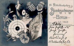 Berlin (1000) XX. Mitteldeutsches Bundesschießen Juli 1902 Sonderstempel I - Ploetzensee