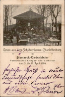 Berlin Charlottenburg (1000) Schützenhaus Bismarck-Gedenkfeier 1899 I-II - Ploetzensee