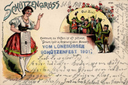 Lüneburg (2120) Schützenfest 1901 Tracht I- - Other & Unclassified