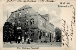 Brokdorf (2211) Gasthaus Zur Schönen Aussicht 1908 I-II - Altri & Non Classificati