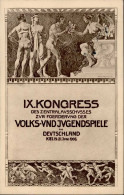 Kiel (2300) IX. Kongress Des Zentralausschusses Zur Förderung Der Volks-und Jugendspiele 1908 I-II (Stauchung) - Sonstige & Ohne Zuordnung