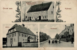 Kühren (2308) Gasthaus Thieme Schule Dorfstrasse 1929 II (Stauchungen) - Other & Unclassified