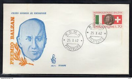 Italia FDC Venetia 1962 Fondazione Balzan  Non Viaggiata - FDC