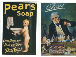 2   POSTCARDS PEARS SOAP PUBLISHED BY MAYFAIR POSTCARDS - Publicité