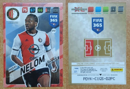 AC - 272 MIQUEL NELOM  FEYENOORD  PANINI FIFA 365 2018 ADRENALYN TRADING CARD - Pattinaggio Artistico