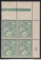 1894 ETIOPIA/ETHIOPIE/ATHIOPIEN - N° 1 Block Of 4   MNH/** - Africa (Other)