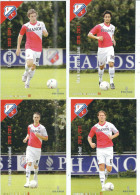 4  POSTCARDS   FC UTECHT 2010-11 SEASON - Calcio