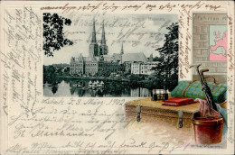 Lübeck (2400) Präge-Karte 1902 II- (Reißnagelloch) - Sonstige & Ohne Zuordnung