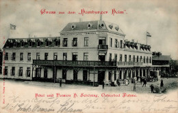 Dahme (2435) Hotel Pension H. Schöning Hamburger Heim 1903 I-II (Ecken Gestaucht) - Other & Unclassified