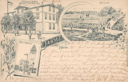 Dahme (2435) Strand-Hotel Kitzerau Leuchtturm 1897 I- - Otros & Sin Clasificación