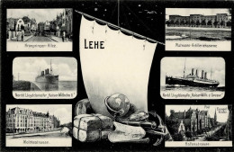 Lehe (2800) Kronprinzen-Allee Lloyddampfer Moltke- Und Hafenstrasse I-II - Other & Unclassified