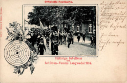 Langwedel (2815) 25 Jährige Jubelfeier Des Schützen-Vereins 1904 II (kleine Stauchungen, Marke Entfernt) - Otros & Sin Clasificación