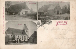 Bramstedt (2856) Gasthaus Unter Den Linden Handlung Oesen 1901 II (Stauchung) - Andere & Zonder Classificatie