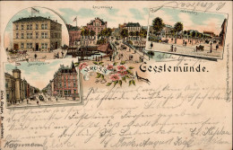 Geestemünde (2850) Hotel Lehrke Pferdebahn Borriesstrasse 1898 I-II - Sonstige & Ohne Zuordnung