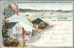 Lemwerder (2874) Gasthaus Zum Fährhaus F. Schiphorst 1899 I-II (fleckig, Stauchungen) - Otros & Sin Clasificación