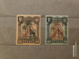 1921	Nyassa	Giraffes  (F94) - Autres - Afrique