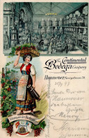 Hannover (3000) Werbe-Karte Continental Bodega Company Georgstrasse Tracht 1897 I-II - Sonstige & Ohne Zuordnung