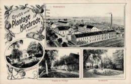 Kirchrode (3000) Konservenfabrik Herrschaftshaus Plantage 1918 I-II (Eckstauchung) - Autres & Non Classés