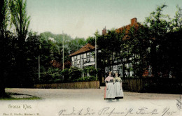 Bückeburg (3062) Hotel Gasthaus Grosse Klus Tracht 1904 I- - Other & Unclassified
