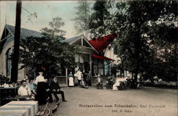 Bad Pyrmont (3280) Gasthaus Zum Felskeller F. Jahn 1915 I-II - Autres & Non Classés