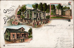 Lichtenberg (3320) Gasthaus Burgberg 1898 II (Ecken Abgestoßen) - Sonstige & Ohne Zuordnung