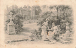 ILLUSTRATEURS - NON SIGNES - Deux Femmes Dans Le Jardin - Carte Postale Ancienne - Zonder Classificatie