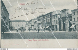Ba37 Cartolina Rimini Citta' Piazza Cavour Colla Pescheria 1903 Bella! E.romagna - Rimini