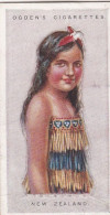 30 Maori, New Zealand - Children Of All Nations 1924  - Ogdens  Cigarette Card - Original, Antique, Push Out - Ogden's