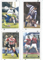 4  POSTCARDS   SOCCER PLAYERS - Soccer