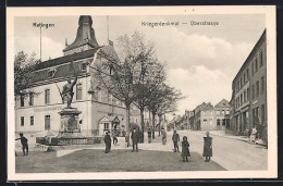 AK Ratingen, Kriegerdenkmal In Der Oberstrasse  - Ratingen