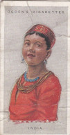 20 India - Children Of All Nations 1924  - Ogdens  Cigarette Card - Original, Antique, Push Out - Ogden's