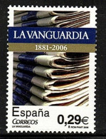 Spain 2006 Newspapers - The 125th Anniversary Of La Vanguardia Stamp 1v MNH - Unused Stamps