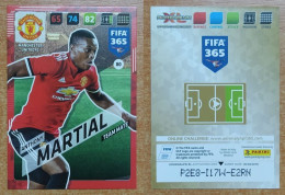 AC - 80 ANTHONY MARTIAL  MANCHESTER UNITED  PANINI FIFA 365 2018 ADRENALYN TRADING CARD - Patinaje Artístico