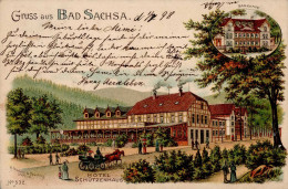 Bad Sachsa (3423) Hotel Schützenhaus 1898 II (Ecken Abgestoßen) - Bad Sachsa