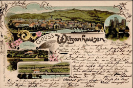 Witzenhausen (3430) Burg Hanstein Johannisberg Weinberge 1898 I-II (fleckig) - Altri & Non Classificati