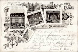 KASSEL (3500) - Hotel Cölnischer Hof Frühes Litho 1896! I - Kassel