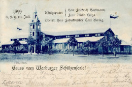 Warburg (3530) Schützenfest 8. Bis 10. Juli 1899 Schützenhaus II (kleine Stauchung) - Autres & Non Classés