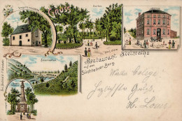 Viersen (4060) Gasthaus Steinraths Kriegerdenkmal Irmgardiskapelle 1897 I-II - Sonstige & Ohne Zuordnung