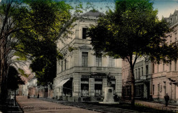 Krefeld (4150) Lindenstrasse Juwelierhandlung Oediger Gasthaus Zum Alten Grünewald 1913 I-II (Marke Entfernt) - Andere & Zonder Classificatie