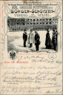 Wesel (4230) 55. Grosse Festfeier Des Bürger-Schützen-Vereins 1903 Und Besuch Des Kaisers Und Der Kaiserin 1902 I-II - Autres & Non Classés