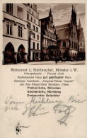 Münster (4400) Werbe-Karte Gasthaus Stuhlmacher II (kleine Stauchung) - Muenster