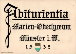 Münster (4400) Abiturientia Marien-Oberlyceum 1932 Studentika I - Münster