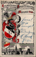 Münster (4400) Die Einjährigen Des Realgymnasiums 1906 Studentika I - Münster