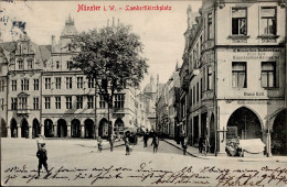 Münster (4400) Lambertikirchplatz Kunst-und Buchhandlung Ertl 1910 I-II - Münster