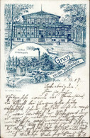 Melle (4520) Gasthaus Zum Schützenhofe 1907 II (kleine Stauchung) - Autres & Non Classés